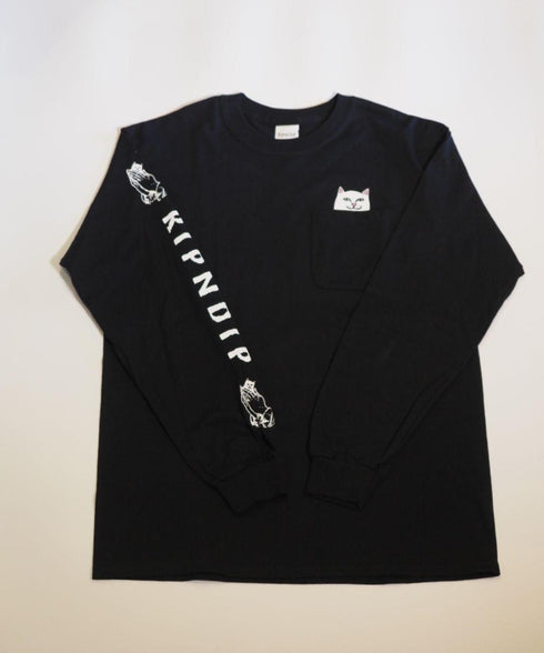 RIPNDIP/LORD NERMAL POCKET L/S TEE リップンディップン/ロードナーマル ポケット ロングスリーブ Tシャツ