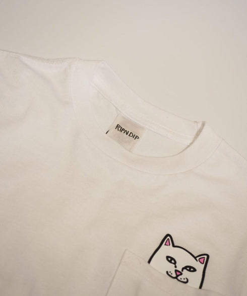 RIPNDIP/RIPNDIP LORD NERMAL POCKET SS TEE WHITE リップンディップ 半袖 ポケットTシャツ