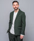 MR.OLIVE / RETRO POLYESTER TWILL / 2B SEMI PEAKED LAPEL JACKET ミスターオリーブ/レトロポリエステルツイル/2B セミピークドラペルジャケット