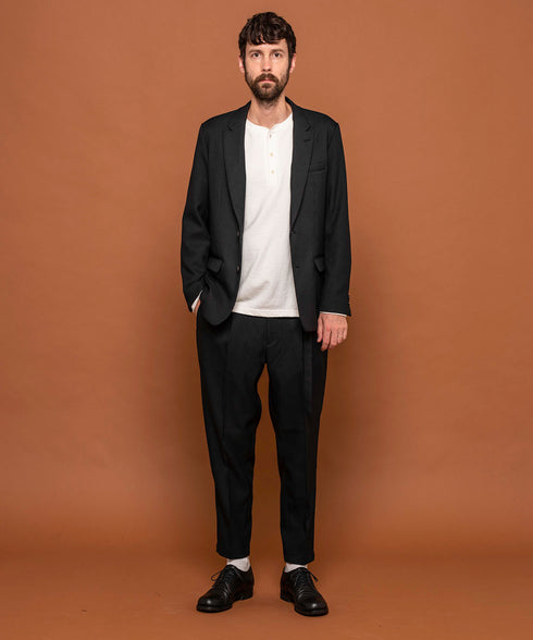 MR.OLIVE / RETRO POLYESTER TWILL / 2B SEMI PEAKED LAPEL JACKET ミスターオリーブ/レトロポリエステルツイル/2B セミピークドラペルジャケット