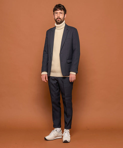 MR.OLIVE / RETRO POLYESTER TWILL / 2B SEMI PEAKED LAPEL JACKET ミスターオリーブ/レトロポリエステルツイル/2B セミピークドラペルジャケット