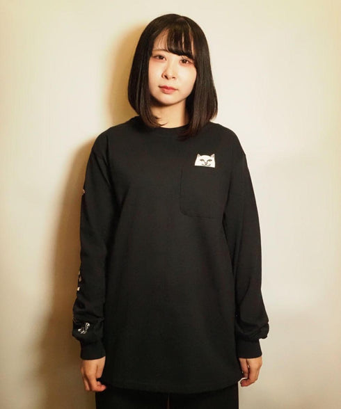 RIPNDIP/LORD NERMAL POCKET L/S TEE リップンディップン/ロードナーマル ポケット ロングスリーブ Tシャツ