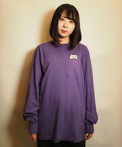 RIPNDIP/LORD NERMAL POCKET L/S TEE リップンディップン/ロードナーマル ポケット ロングスリーブ Tシャツ
