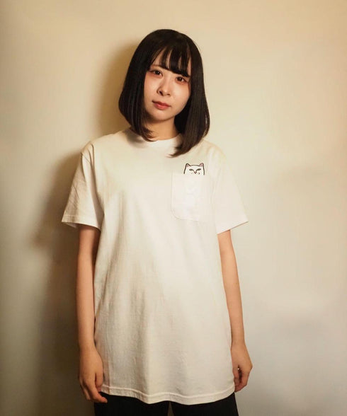 RIPNDIP/RIPNDIP LORD NERMAL POCKET SS TEE WHITE リップンディップ 半袖 ポケットTシャツ
