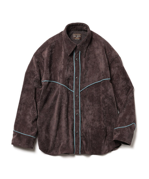 MR.OLIVE / T/N DRAPE CORDUROY / WESTERN SHIRT / ミスターオリーブ / T/Nドレープコーデュロイ / ウエスタンシャツ
