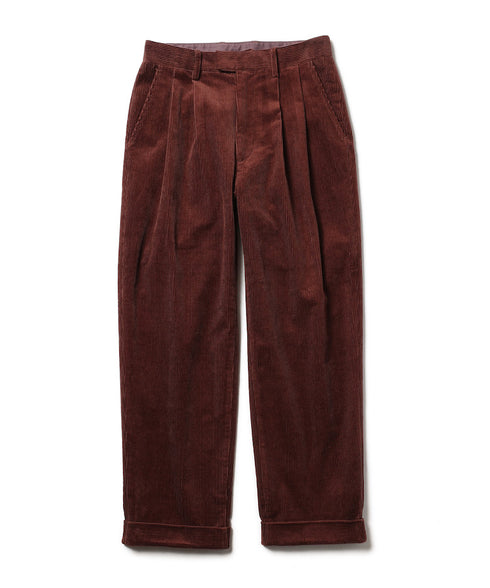 MR.OLIVE / 8W STRETCH CORDUROY / 2TUCK TAPERED PANTS / ミスターオリーブ / 8Wストレッチコーデュロイ / 2タックテーパードパンツ