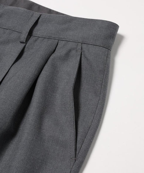 MR.OLIVE / NON MULESING GABARDINE / 2TUCK TAPERED PANTS / ミスターオリーブ / ノンミュールジングギャバジン / 2タックテーパードパンツ