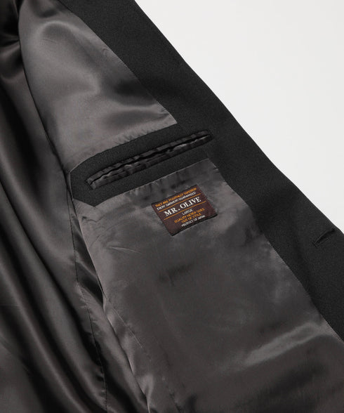 MR.OLIVE / RETRO POLYESTER TWILL / 2B SEMI PEAKED LAPEL JACKET ミスターオリーブ/レトロポリエステルツイル/2B セミピークドラペルジャケット