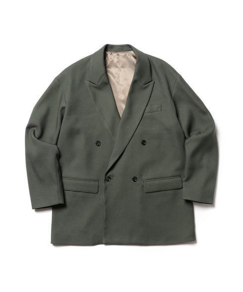 MR.OLIVE / RETRO POLYESTER TWILL / DOUBLE BIG SILHOUTTE SOFT JACKET / ミスターオリーブ / レトロポリエステルツイル / ダブルビッグシルエットソフトジャケット