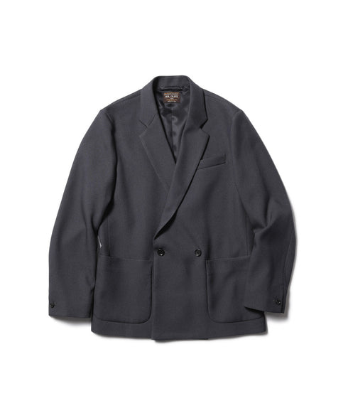 MR.OLIVE / RETRO POLYESTER TWILL / 2B DOUBLE BREASTED JACKET / ミスターオリーブ / レトロポリエステルツイル / 2Bダブルブレステッドジャケット