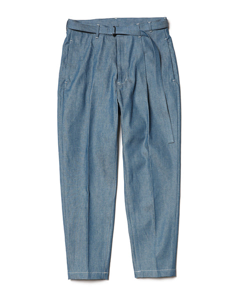 MR.OLIVE / 10oz ALL SEASON DEINIM / BELTED WIDE TAPERED PANTS / ミスターオリーブ / 10オンスオールシーズンデニム / ベルテッドワイドテーパードパンツ