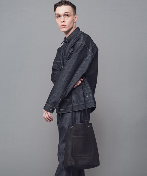 MR.OLIVE E.O.I / WATER PROOF WASHABLE LEATHER / 2WAY CYLINDER BAG ミスターオリーブ イーオーアイ/ウォータープルーフウォッシャブルレザー/2WAY シリンダーバッグ