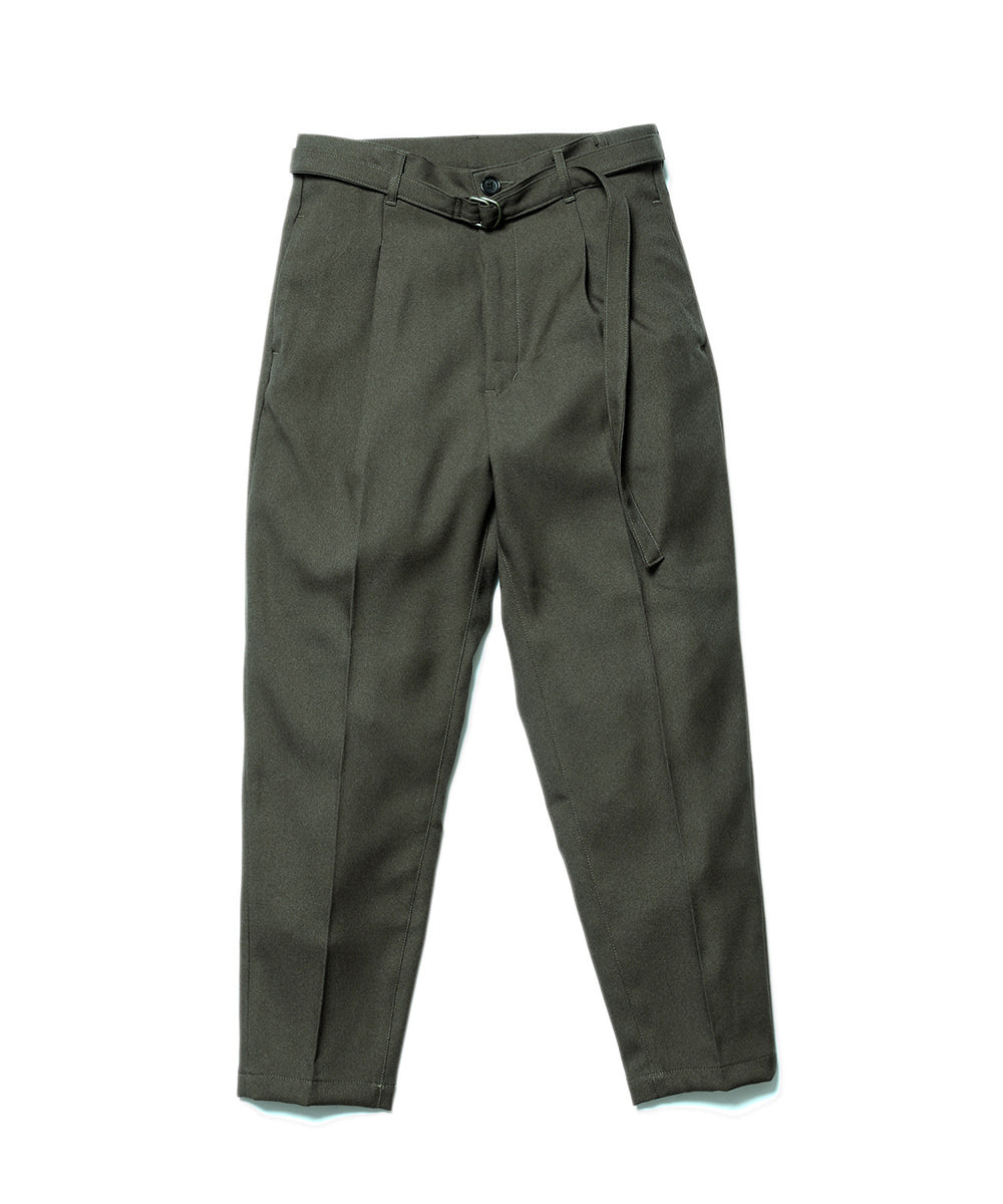 【ほぼ新品】MR.OLIVE レトロポリエステルツイル　テーパードパンツMサイズ MR.OLIVE / RETRO POLYESTER TWILL / BELTED WIDE TAPERED PANTS
