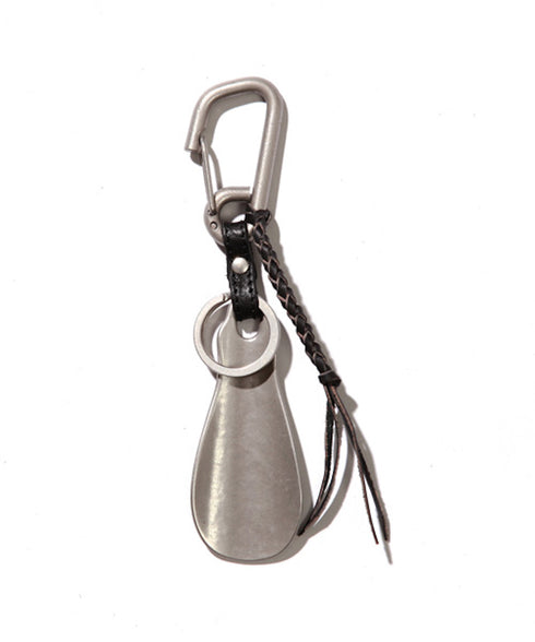 MR.OLIVE E.O.I / POLISHED STEER LEATHER / BRASS SHOE HORN KEY RING / ミスターオリーブイーオーアイ / 牛革と真鍮のシューホーンキーリング