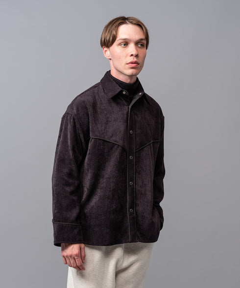 MR.OLIVE / T/N DRAPE CORDUROY / WESTERN SHIRT / ミスターオリーブ / T/Nドレープコーデュロイ / ウエスタンシャツ