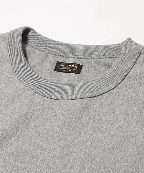MR.OLIVE / 20/2 HIGH GAUGE JERSEY / SIDE RIB CREW NECK SHIRT / ミスターオリーブ / 20/2ハイゲージ天竺 / サイドリブクルーネックシャツ