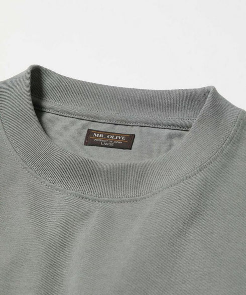 MR.OLIVE / CUPRA BLEND COTTON PLAINSTITCH / CREW NECK LONG SLEEVE T-SHIRT / ミスターオリーブ / キュプラ混コットン天竺 / クルーネック長袖Tシャツ