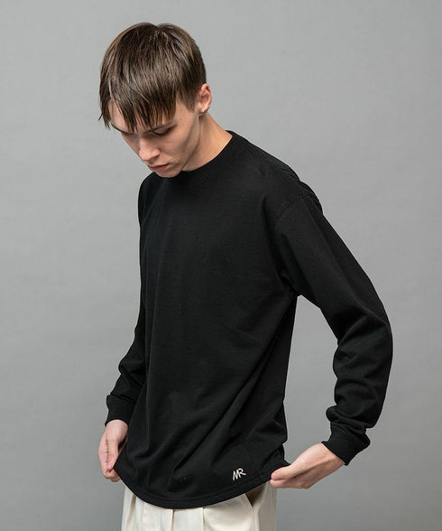 MR.OLIVE / CUPRA BLEND COTTON PLAINSTITCH / CREW NECK LONG SLEEVE T-SHIRT / ミスターオリーブ / キュプラ混コットン天竺 / クルーネック長袖Tシャツ