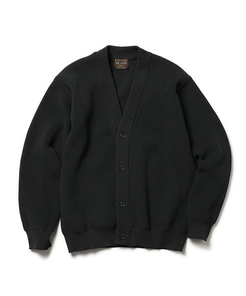 MR.OLIVE / LOW GAUGE AZE POLYESTER KNIT / STANDARD CARDIGAN / ミスターオリーブ / ローゲージ畦ポリエステルニット / スタンダードカーディガン