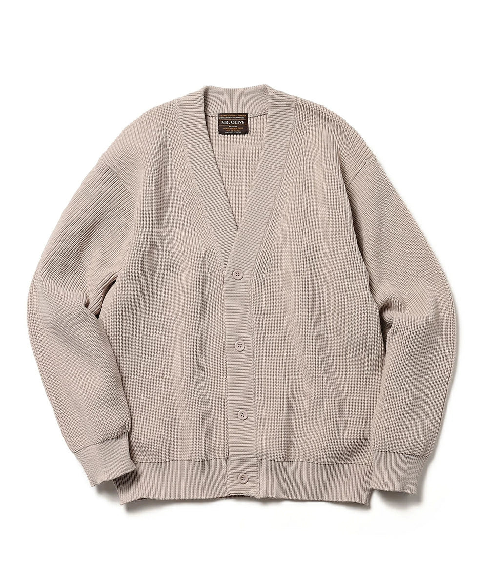 MR.OLIVE / LOW GAUGE AZE POLYESTER KNIT / STANDARD CARDIGAN