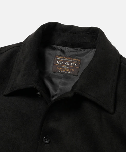 MR.OLIVE / STRETCH FAUX SUEDE / CPO SHIRT / ミスターオリーブ / ストレッチフェイクスエード / CPOシャツ