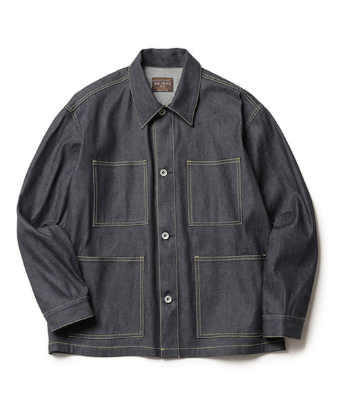 MR.OLIVE / 8oz LIGHT VINTAGE DENIM / UTILITY JACKET / 8オンスヴィンテージデニム / ユーティリティージャケット