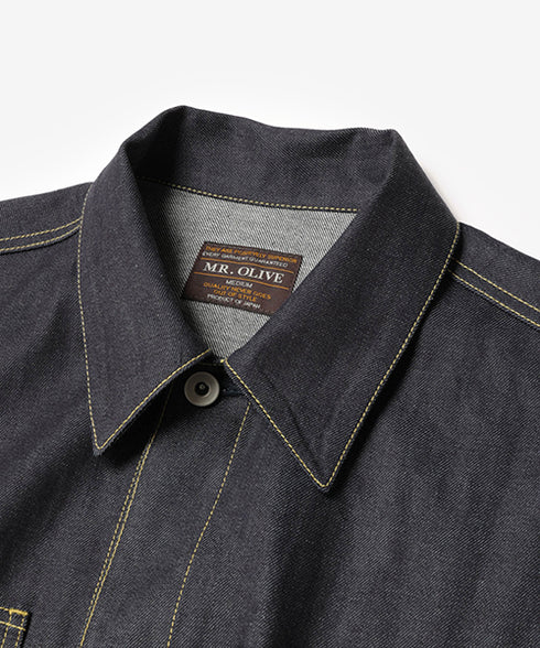 MR.OLIVE / 8oz LIGHT VINTAGE DENIM / UTILITY JACKET / 8オンスヴィンテージデニム / ユーティリティージャケット