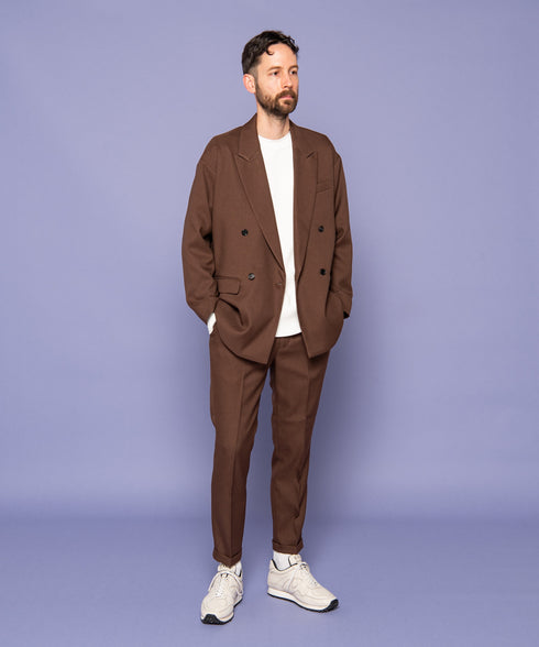 MR.OLIVE / RETRO POLYESTER TWILL / DOUBLE BIG SILHOUTTE SOFT JACKET / ミスターオリーブ / レトロポリエステルツイル / ダブルビッグシルエットソフトジャケット