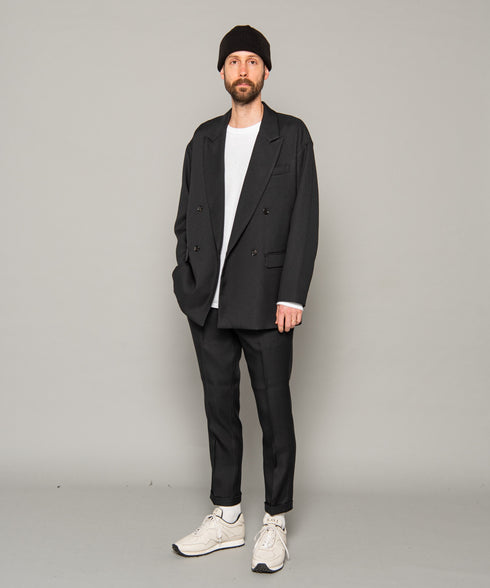 MR.OLIVE / RETRO POLYESTER TWILL / DOUBLE BIG SILHOUTTE SOFT JACKET / ミスターオリーブ / レトロポリエステルツイル / ダブルビッグシルエットソフトジャケット