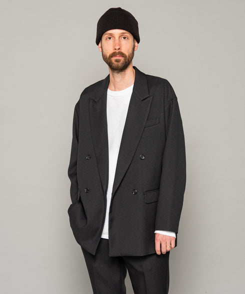 MR.OLIVE / RETRO POLYESTER TWILL / DOUBLE BIG SILHOUTTE SOFT JACKET / ミスターオリーブ / レトロポリエステルツイル / ダブルビッグシルエットソフトジャケット