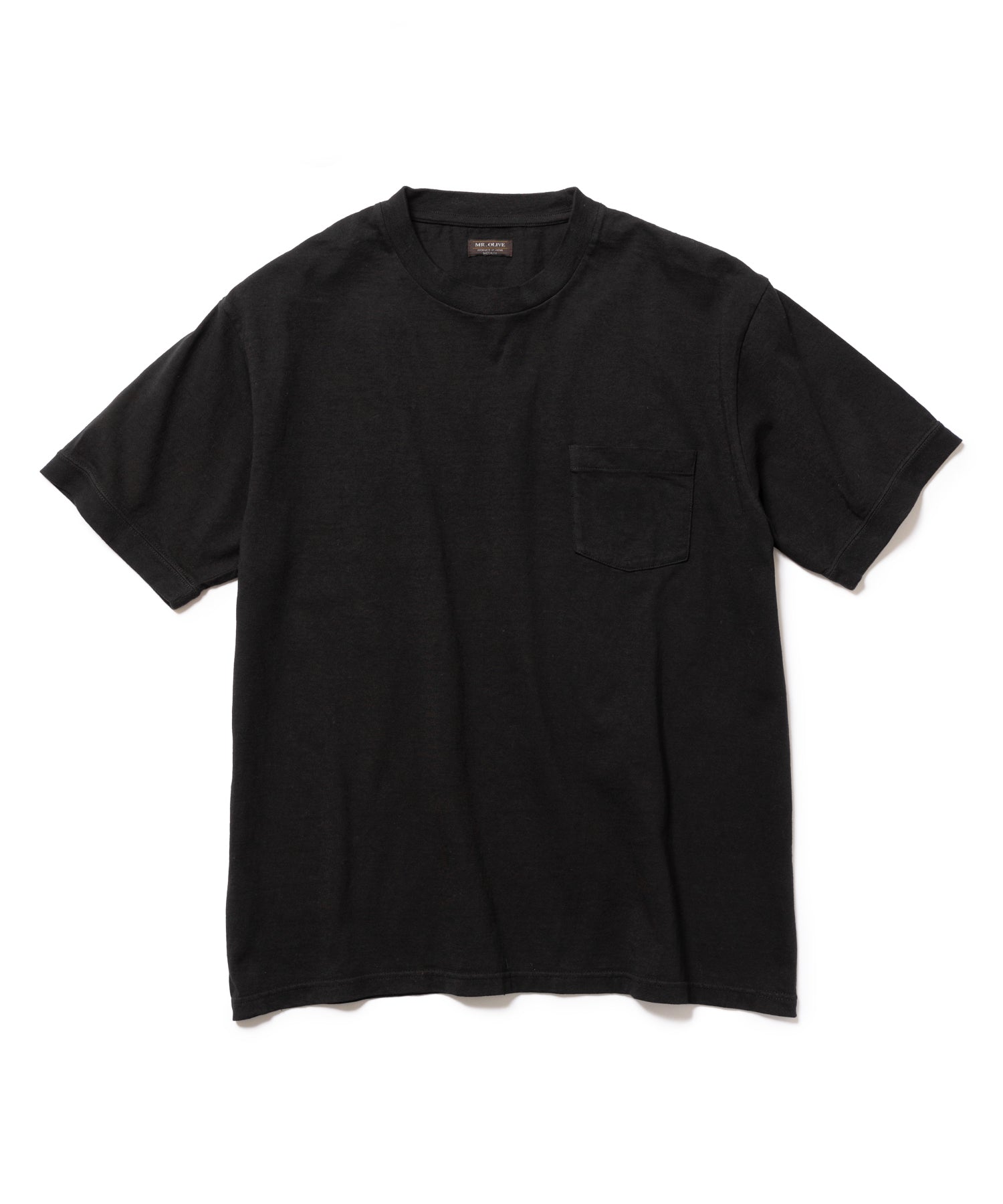 MR.OLIVE / 12/1 EMERALD COTTON / ROUND BODY CREW T-SHIRT 