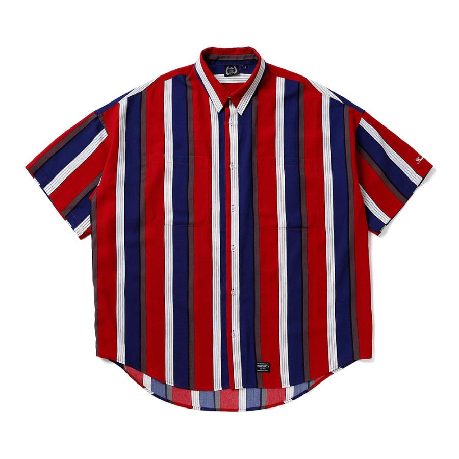 430 fourthirty / S/S STRIPE BIG SHIRT / フォーサーティ
