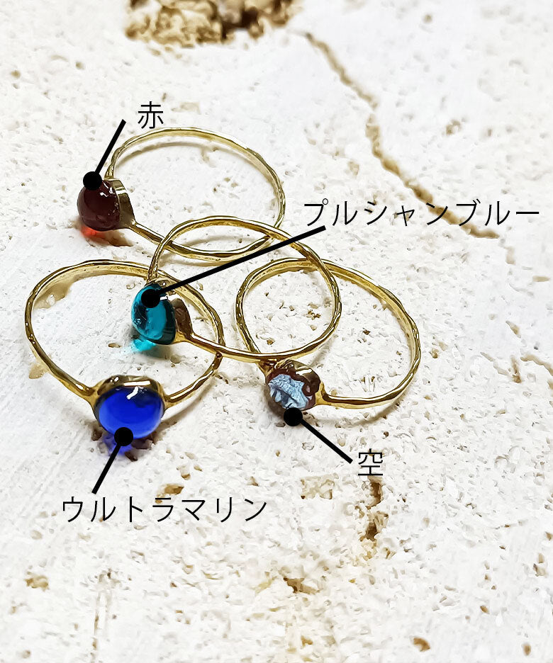 沖縄手作銀細工「KORC 琉」 ガラスリング×真鍮 – KORC公式オンラインストア