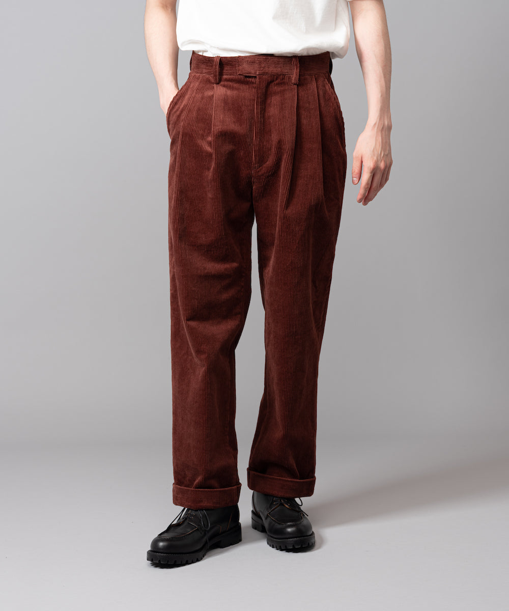 MR.OLIVE / 8W STRETCH CORDUROY / 2TUCK TAPERED PANTS 8W ストレッチ