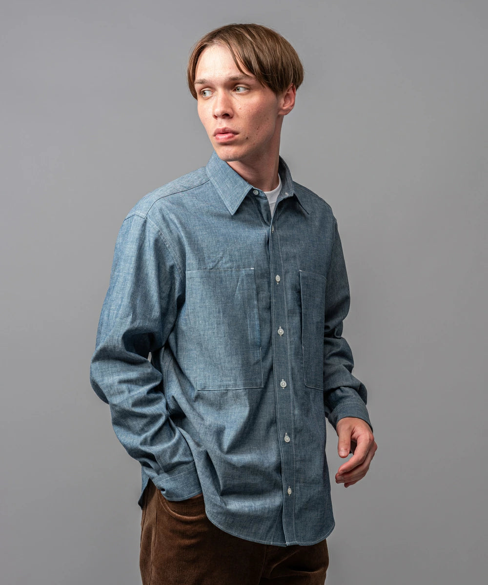 MR.OLIVE / 5oz VINTAGE CHAMBRAY / UTILITY WORK SHIRT ミスター